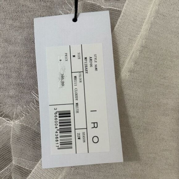 NWT IRO HABY Sweater Cloudy White Size Medium - Picture 7 of 12